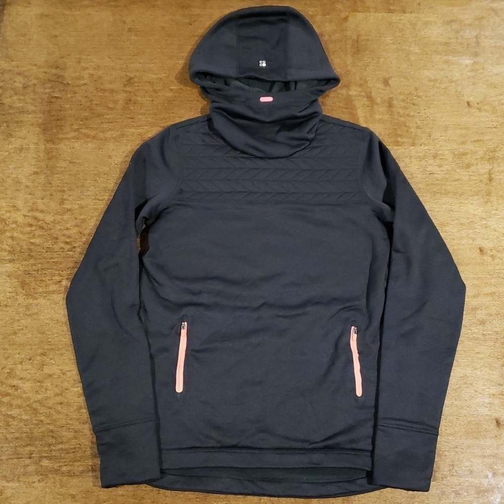 Sweaty Betty Funnel Neck Hoodie Fleece XS